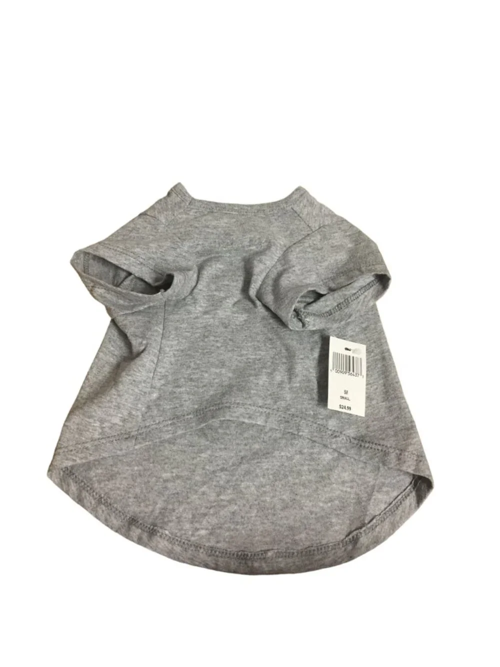 Disney Tails IT'S RUFF BEING TOUGH Pluto Gray Pet Graphic Tee Dog Size Small